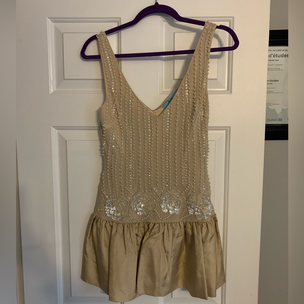 MARCIANO beige mini dress